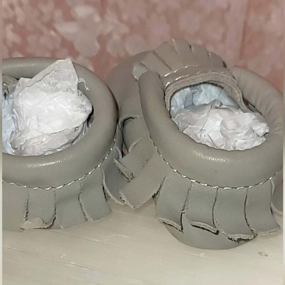 GENUINE Leather Infant Moccasins
